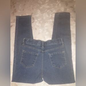 Girls Sonoma Skinny Jeans Dark Wash Adjustable Waist Size 7 Regular